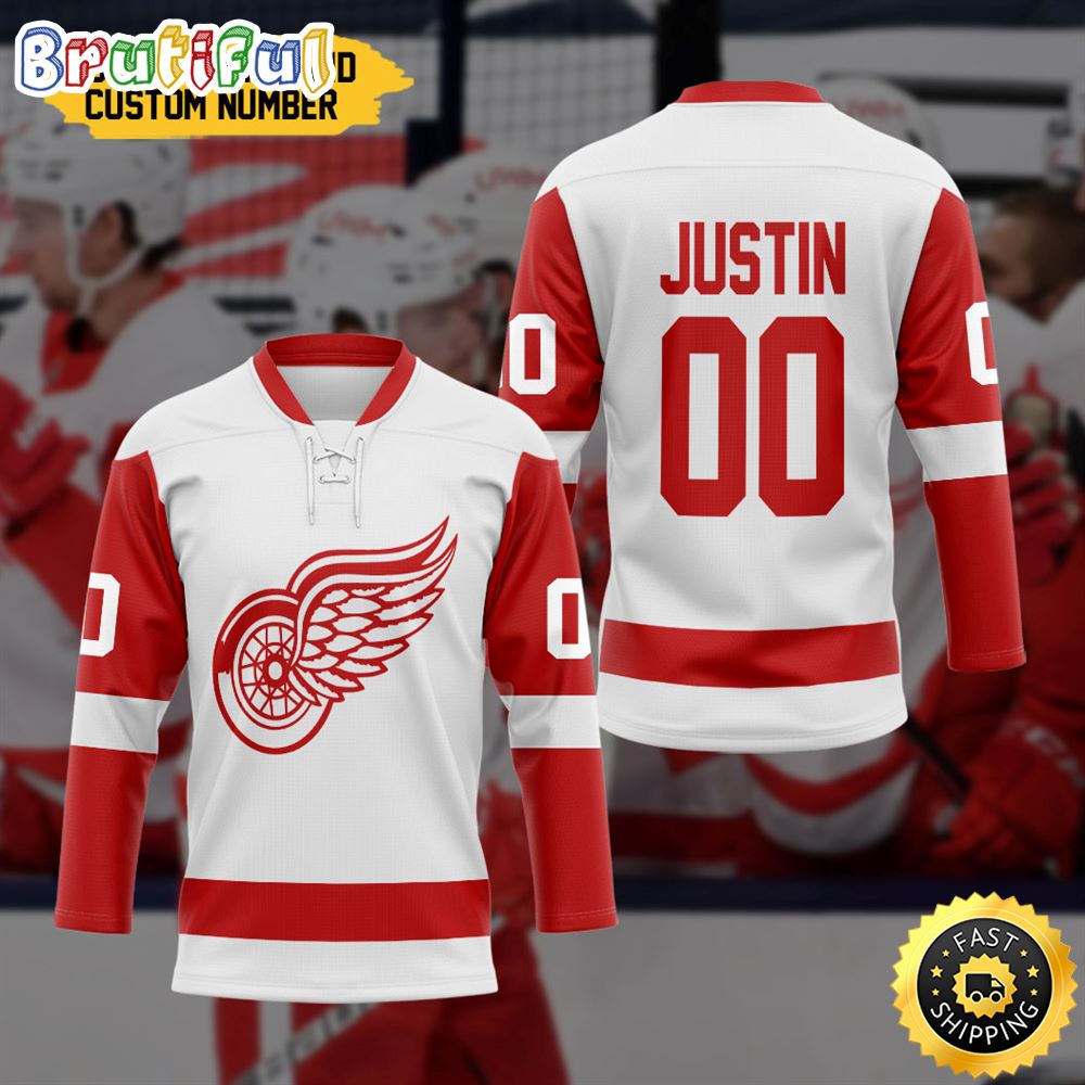 Personalized NHL Detroit Red Wings Hockey Jersey For Fans Nhl Hockey Jerseys