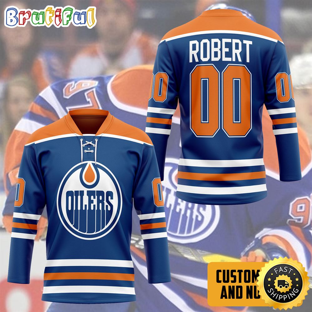 Personalized NHL Edmonton Oilers Hockey Jersey For Fans Nhl Hockey Jerseys