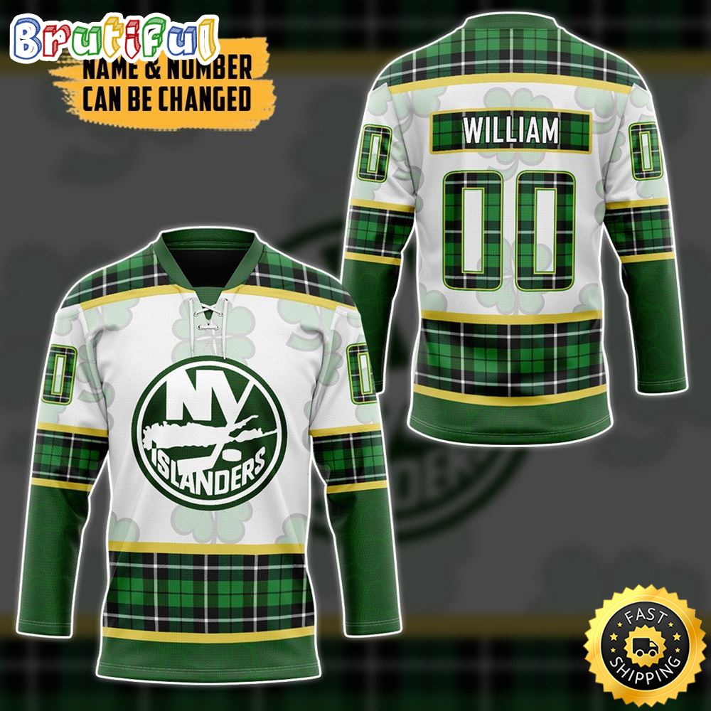 Personalized NHL New York Islanders St Patrick Day Hockey Jersey Nhl Hockey Jerseys