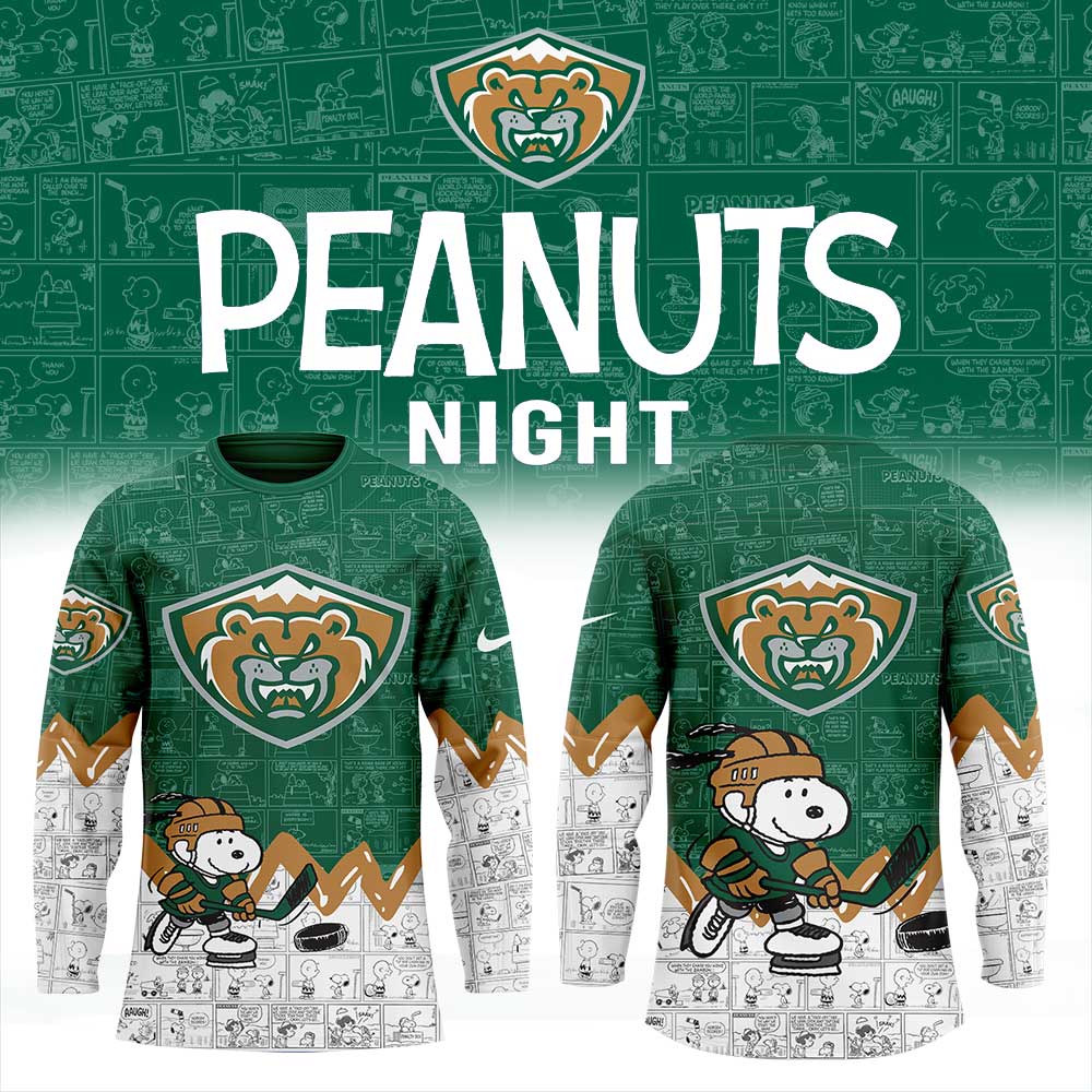 Everett Silvertips 75Th Anniversary Of Peanuts Jersey
