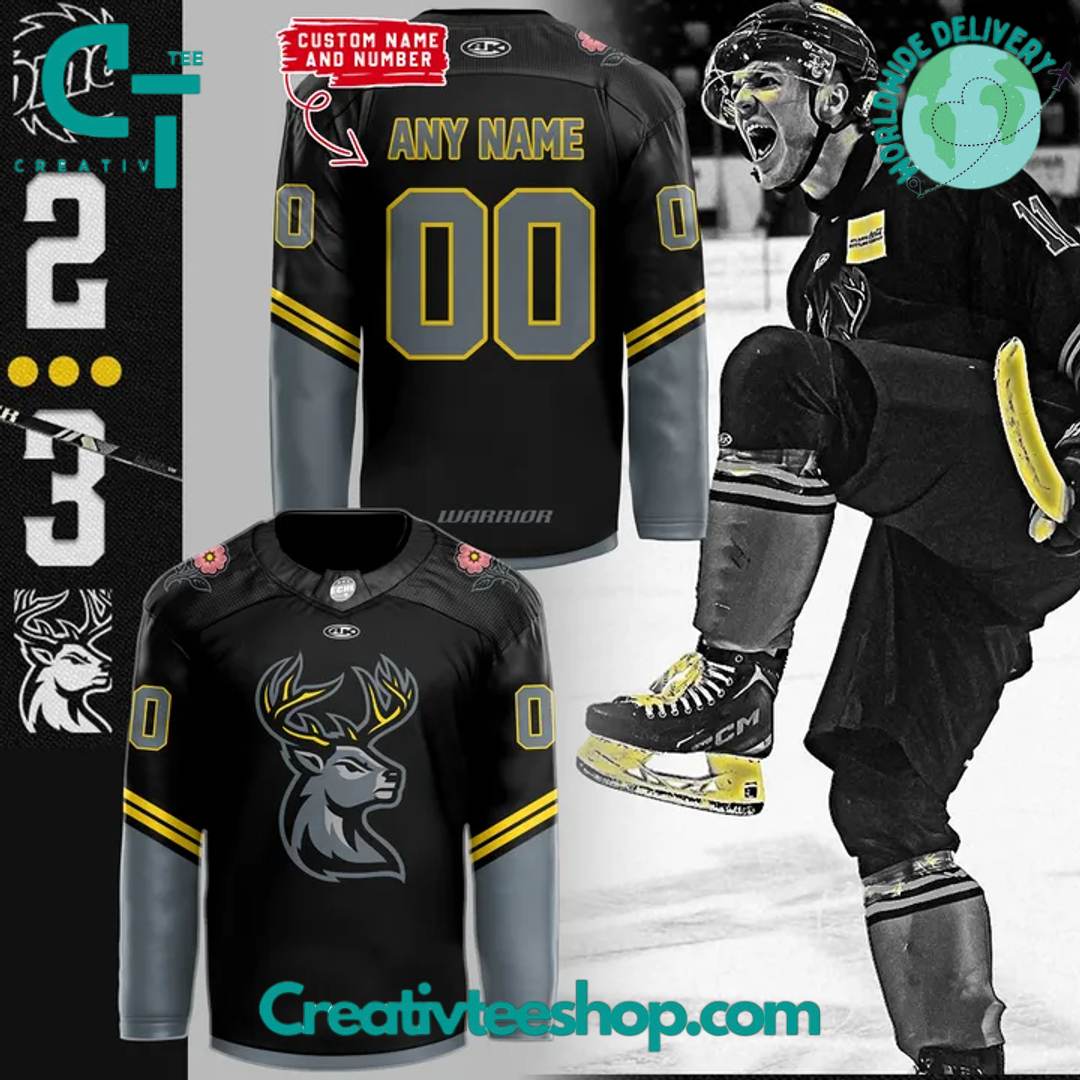 Iowa Heartlanders 2025 Kelly Cup Playoffs Special Black Hockey Jersey