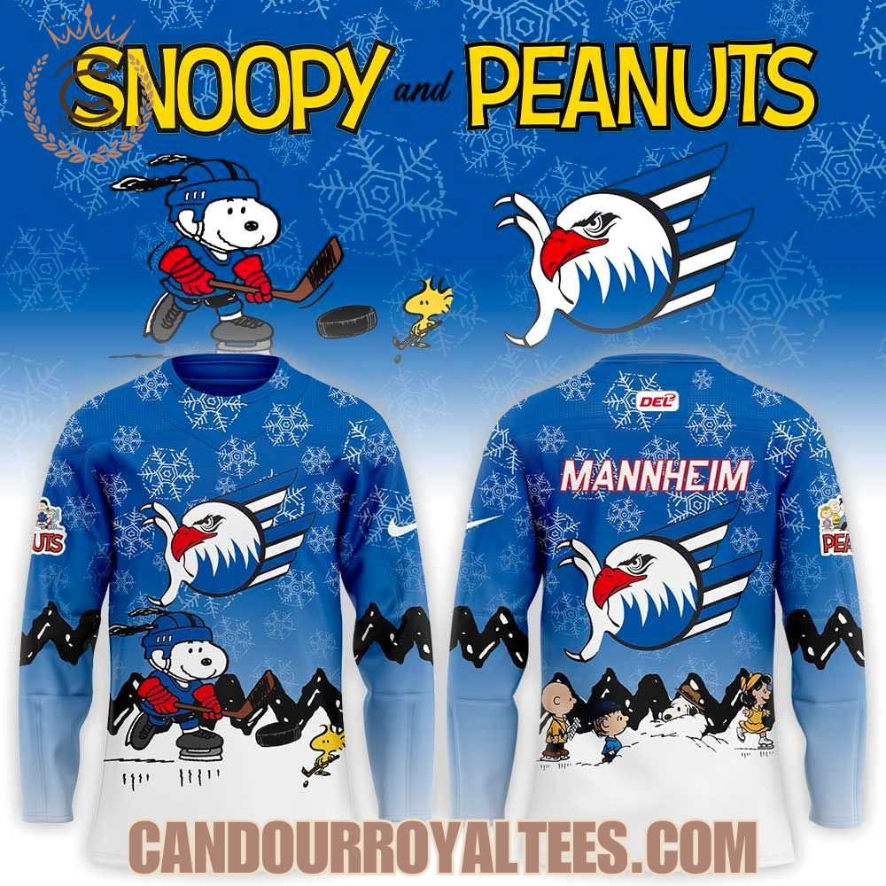 Adler Mannheim X Snoopy And Peanuts Hockey Jersey