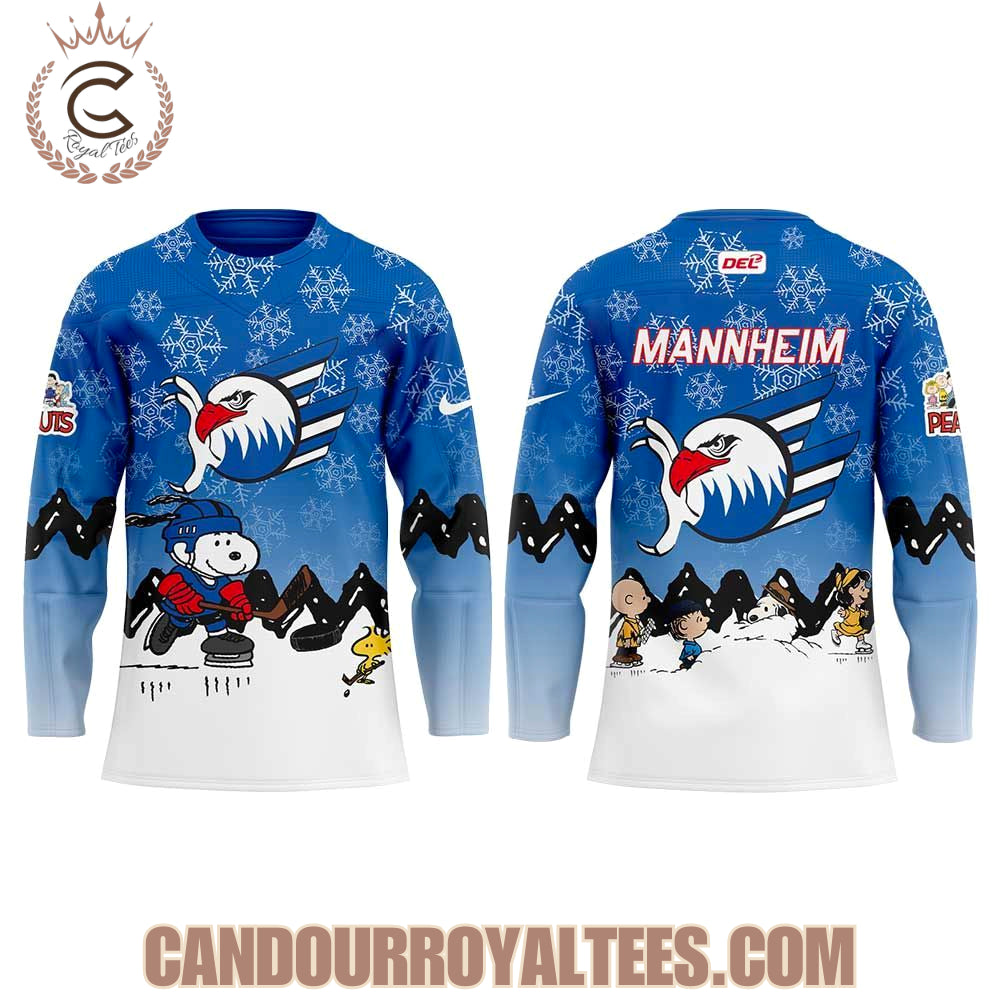 Adler Mannheim X Snoopy And Peanuts Hockey Jersey