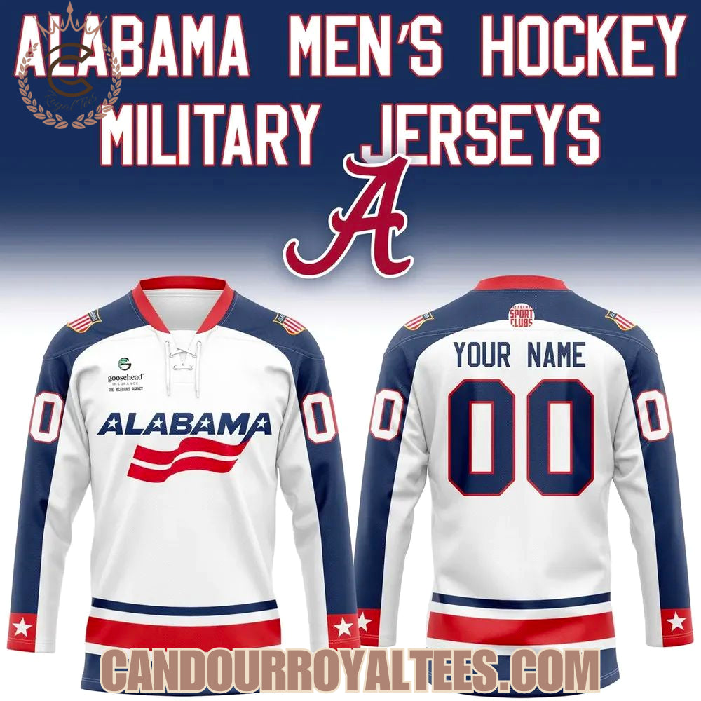 Alabama Men’S Hockey 2026 Military Jersey