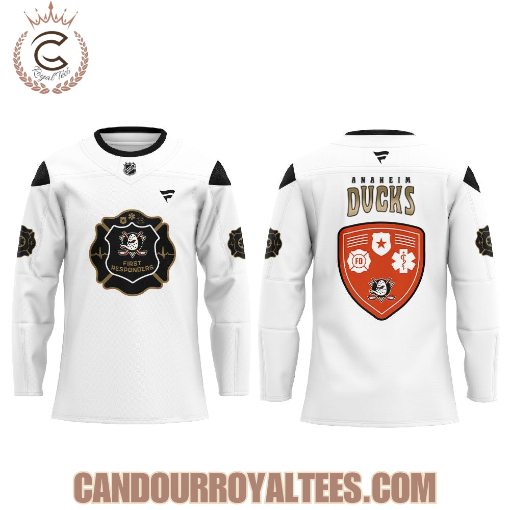 Anaheim Ducks First Responders Night 2026 Hockey Jersey
