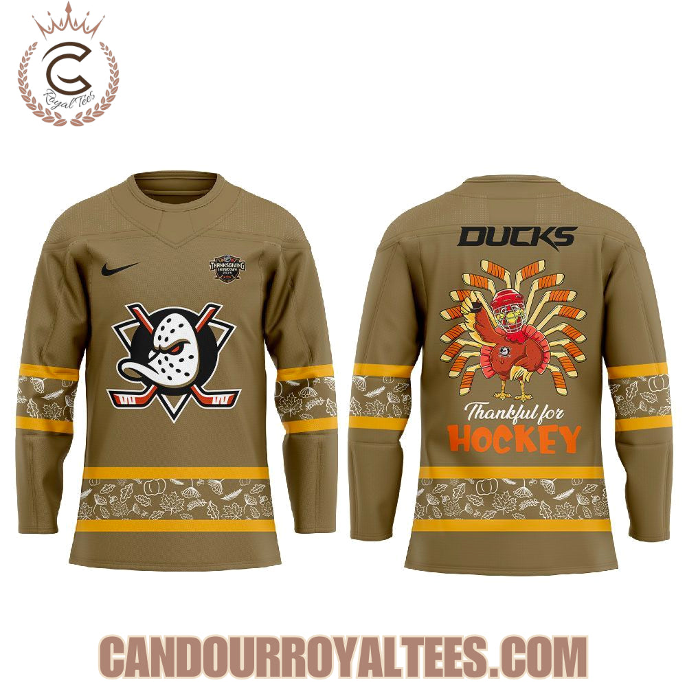 Anaheim Ducks Happy Thanksgiving 2025 Jersey