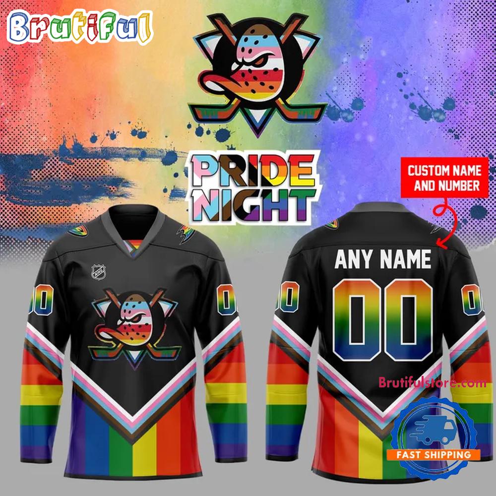 Anaheim Ducks LGBT Pride Night Special New 2025 Hockey Jersey