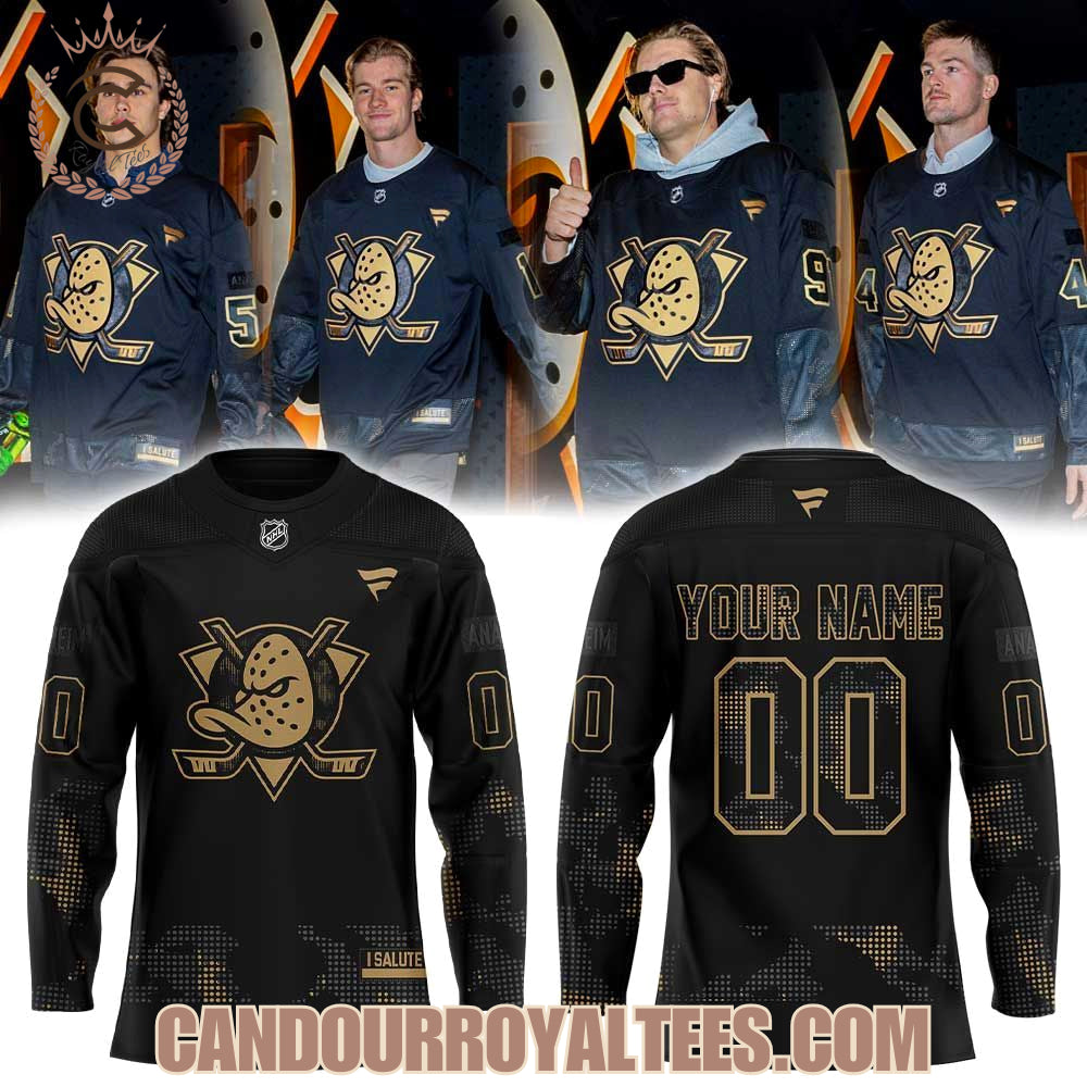 Anaheim Ducks Military Appreciation Night Unifrom Hockey Jersey
