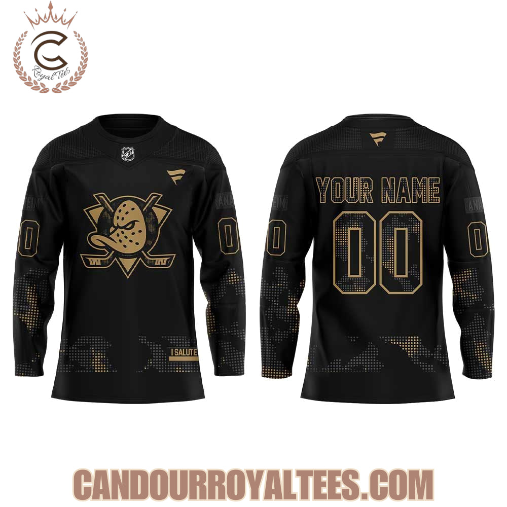 Anaheim Ducks Military Appreciation Night Unifrom Hockey Jersey