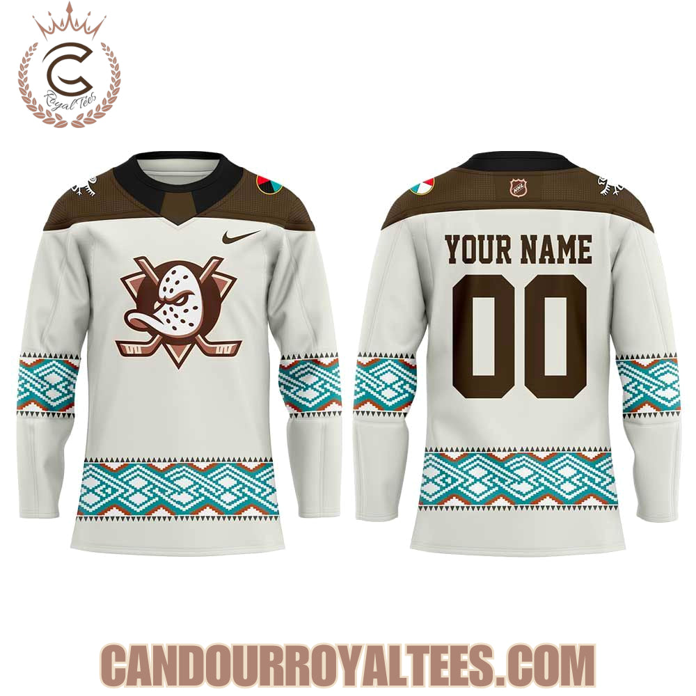 Anaheim Ducks Native American Heritage Night 2026 Hockey Jersey