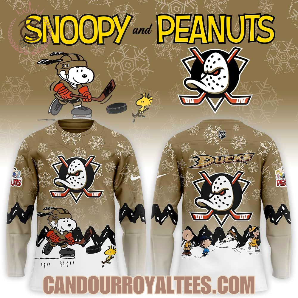 Anaheim Ducks X Snoopy And Peanuts Jersey