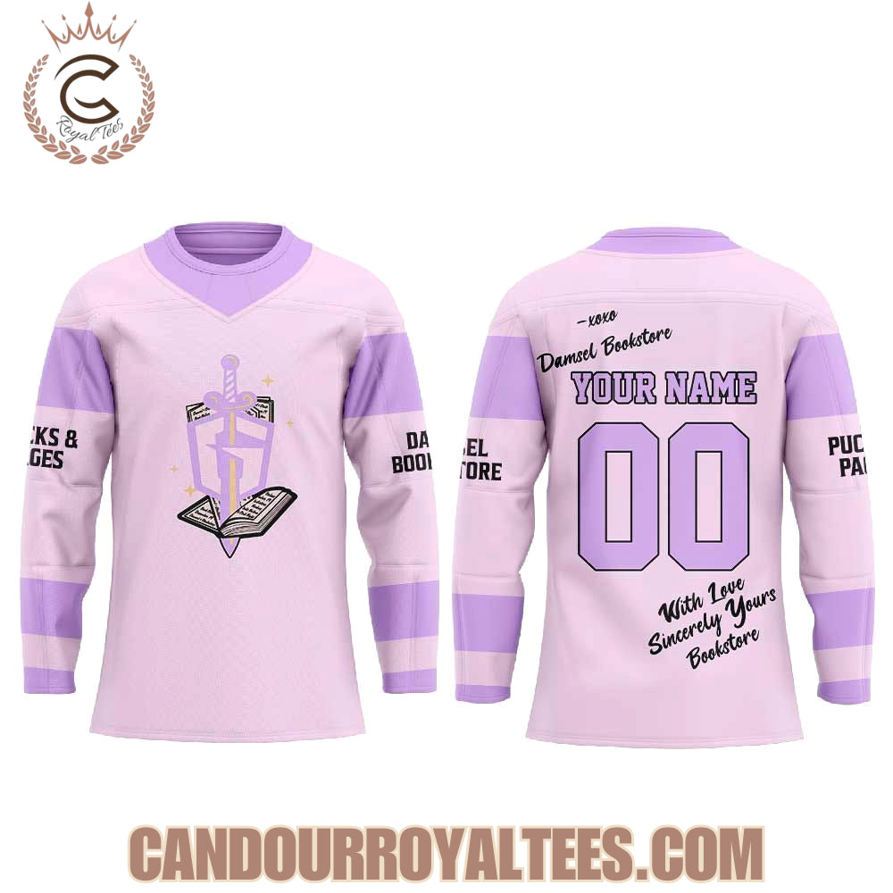 Atlanta Gladiators Pucks And Pages Night Hockey Jersey