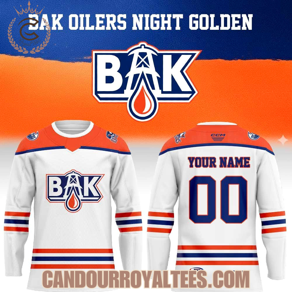 Bakersfield Condors Bak Oilers Night Golden 2026 Hockey Jersey