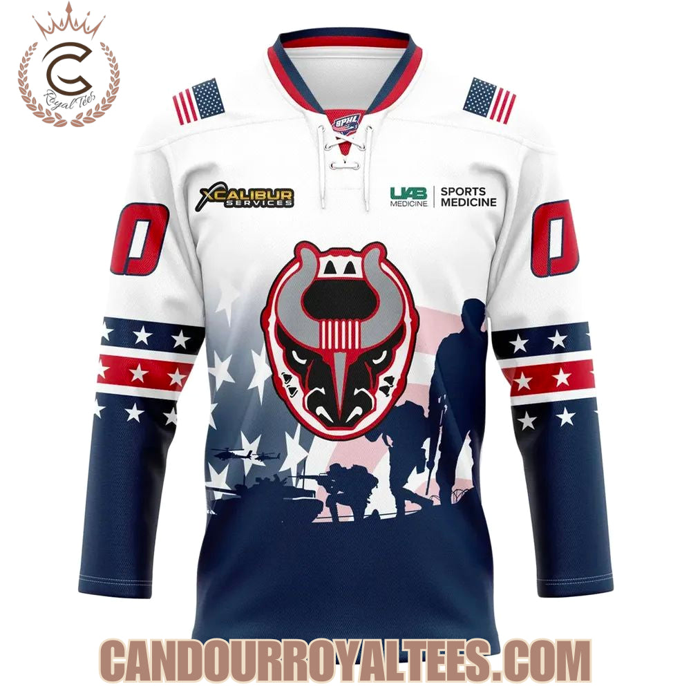 Birmingham Bulls 2025 Military Appreciation Jersey