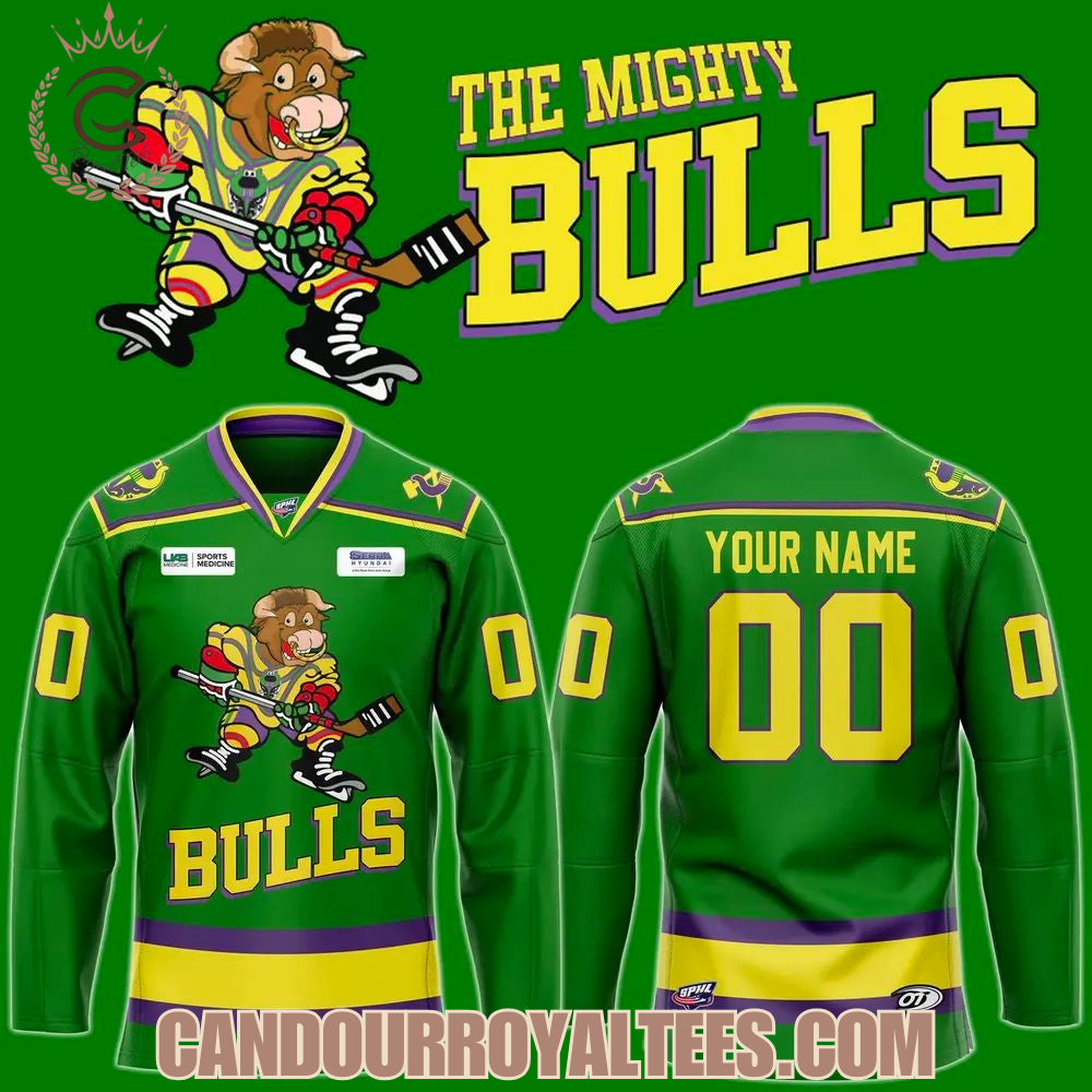 Birmingham Bulls X The Mighty Bulls New Hockey Jersey