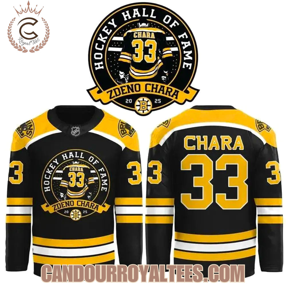Boston Bruins Hockey Hall Of Fame Zdeno Chara Hockey Jersey