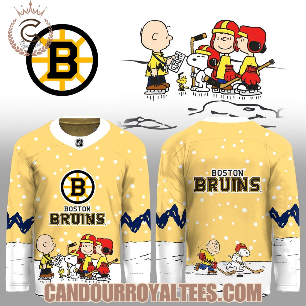 Boston Bruins X Snoopy 2025 Jersey