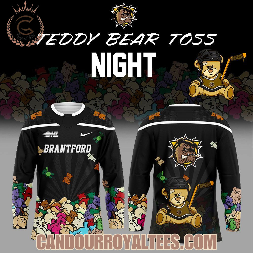 Brantford Bulldogs Teddy Bear Toss Night Jersey