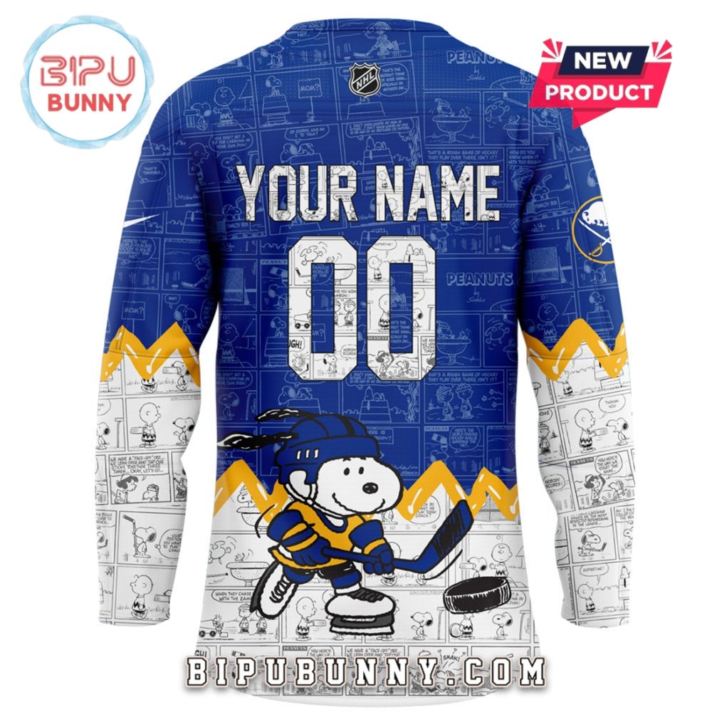 Buffalo Sabres 75Th Anniversary Of Peanuts Hockey Jersey