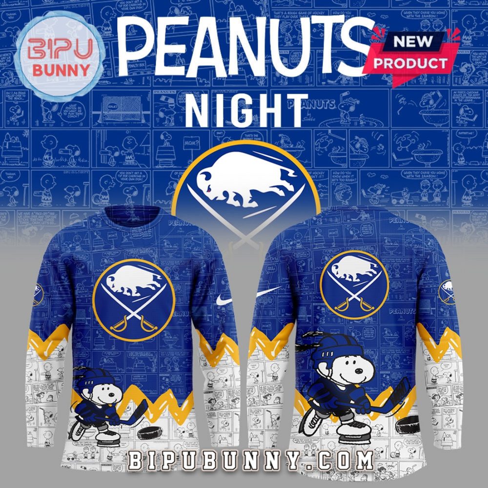 Buffalo Sabres Peanuts Night 2025 Hockey Jersey