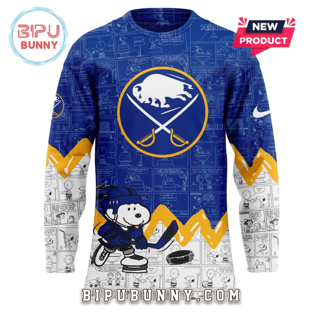 Buffalo Sabres Peanuts Night 2025 Hockey Jersey