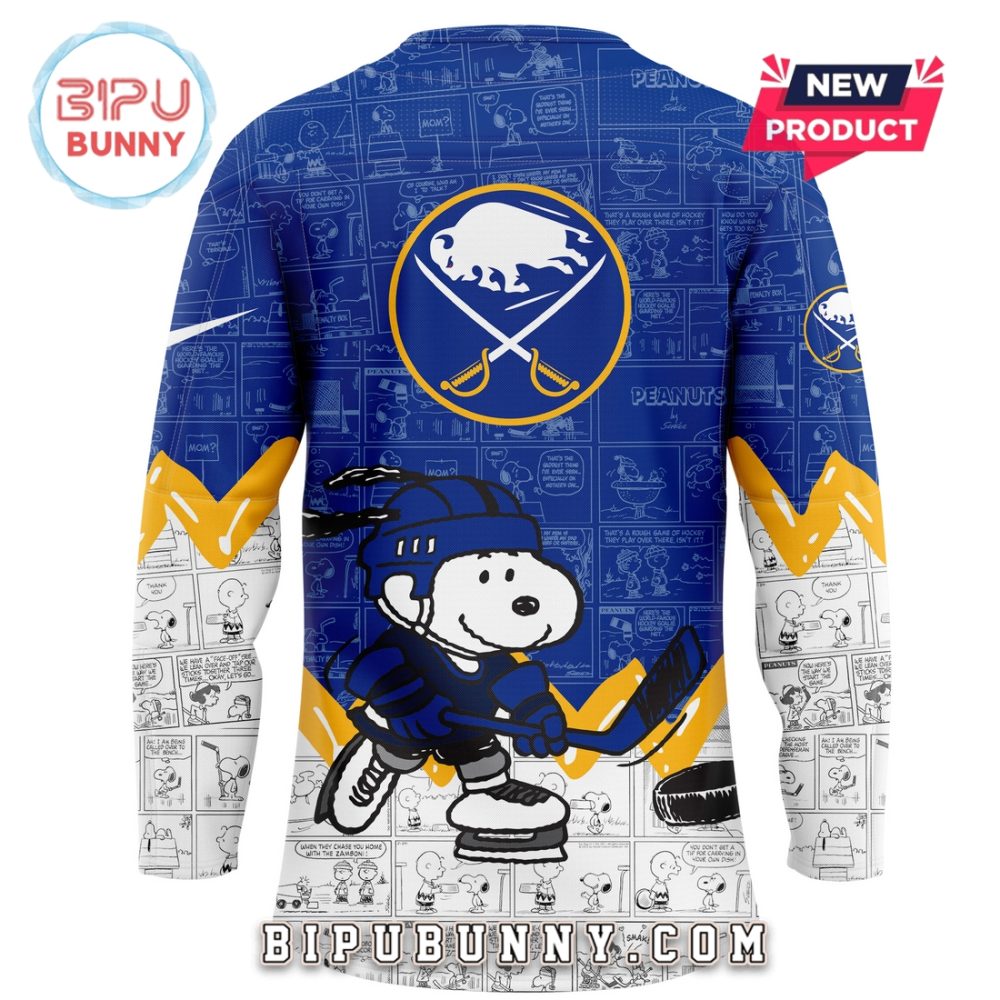 Buffalo Sabres Peanuts Night 2025 Hockey Jersey