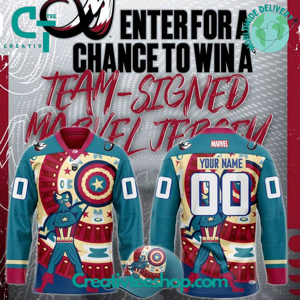 Colorado Mammoth X Super Hero Night Special Hockey Jersey