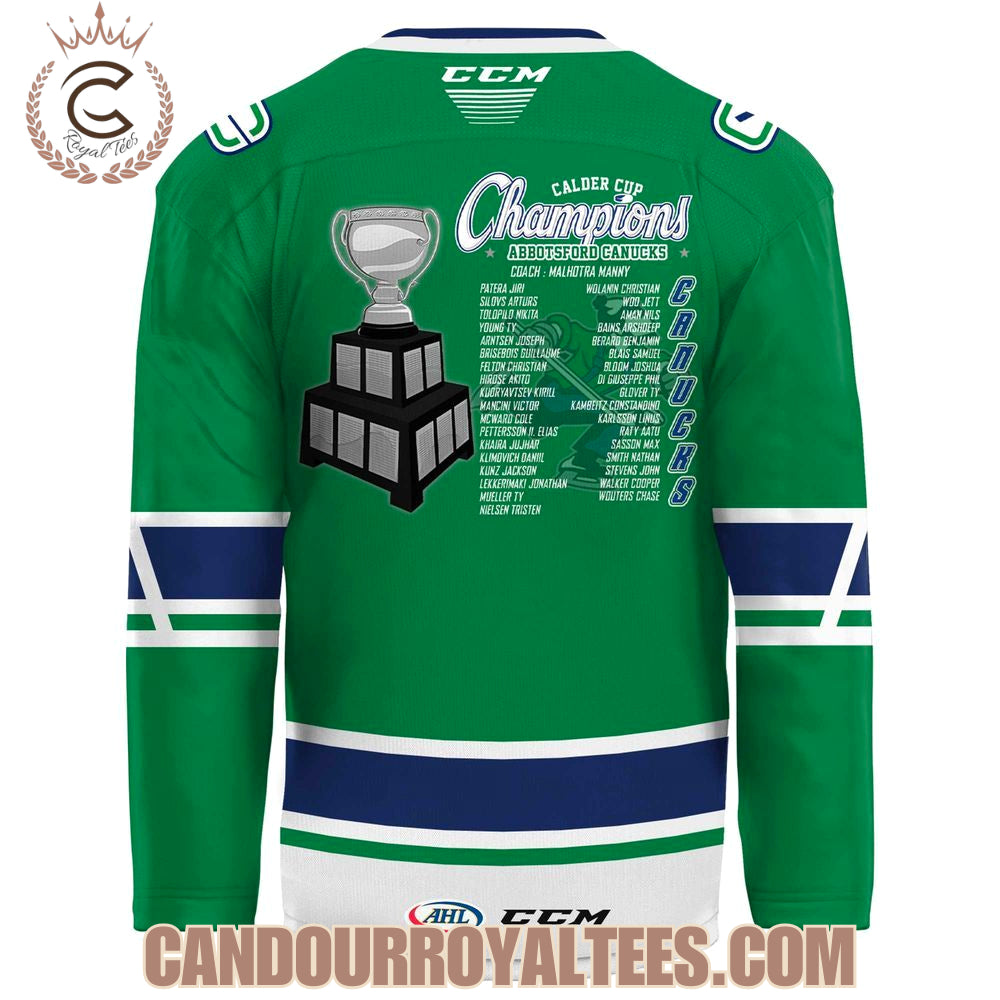 Calder Cup 2025 Champions Abbotsford Canucks Hockey Jersey