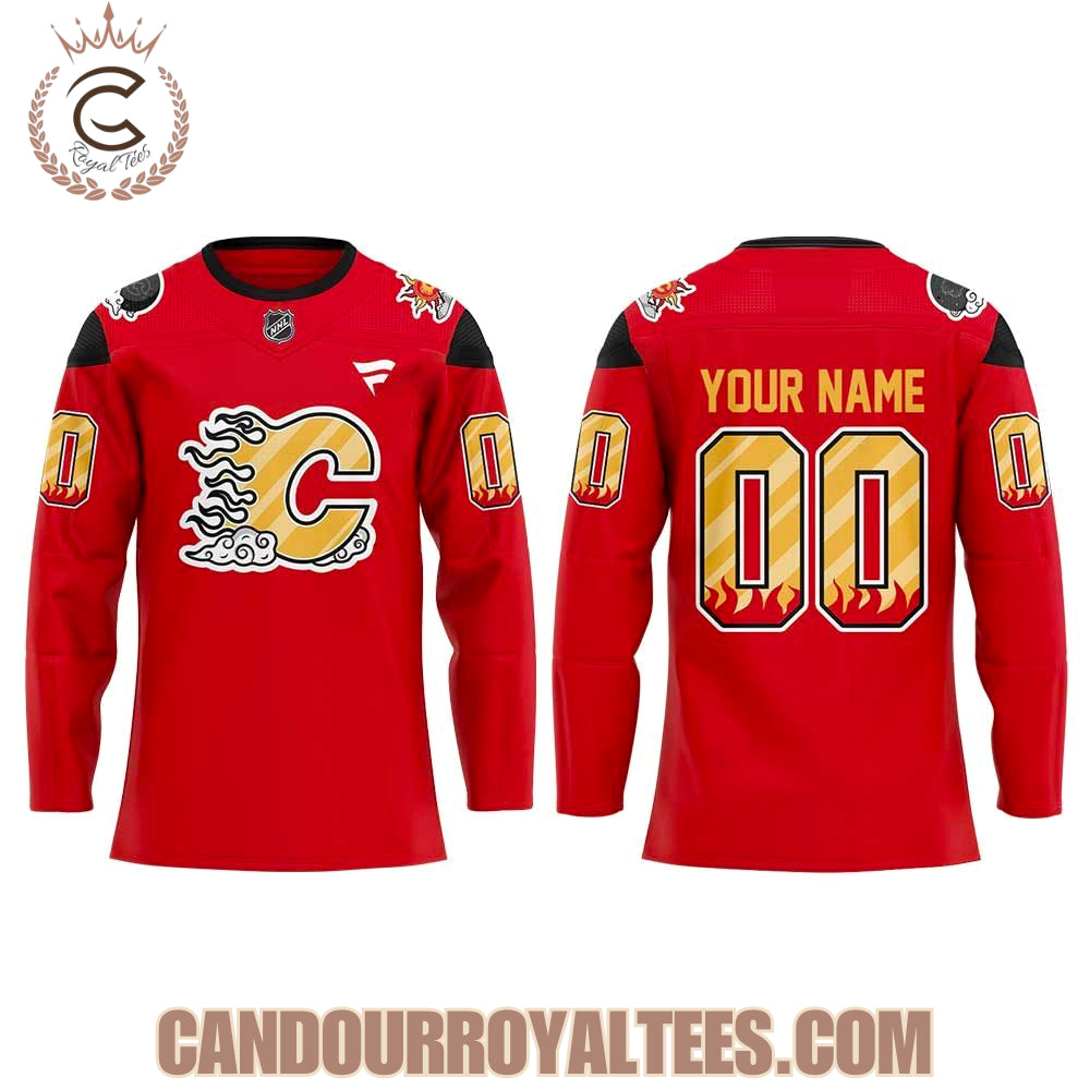 Calgary Flames East Asian Celebration Night Hockey Jersey