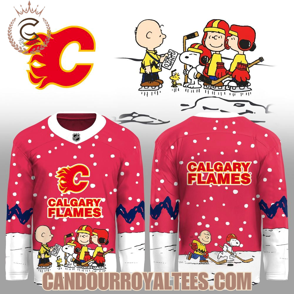 Calgary Flames X Snoopy 2025 Jersey