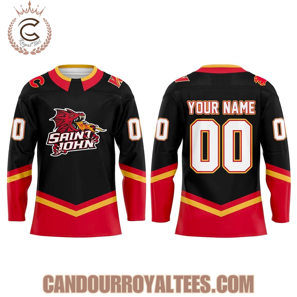 Calgary Wranglers 25Th Anniversary Uniform Hockey Jersey
