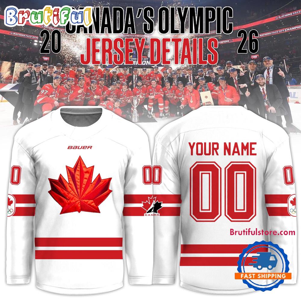 Canada 2026 Olympic Hockey Limited Edition White Jersey Shirt