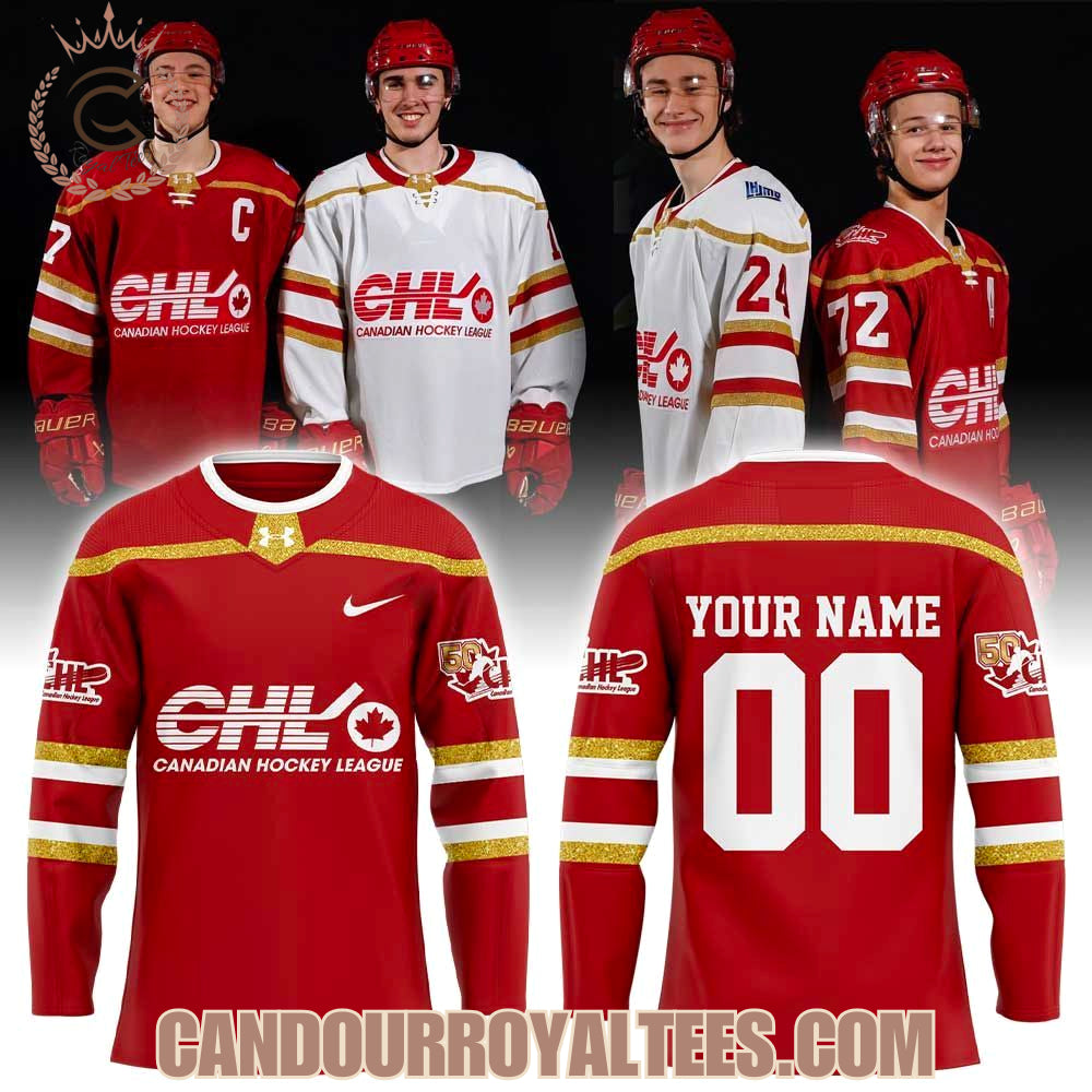 Canadian Hockey League 50Th Celebration Collection Combo Red Hockey Jersey