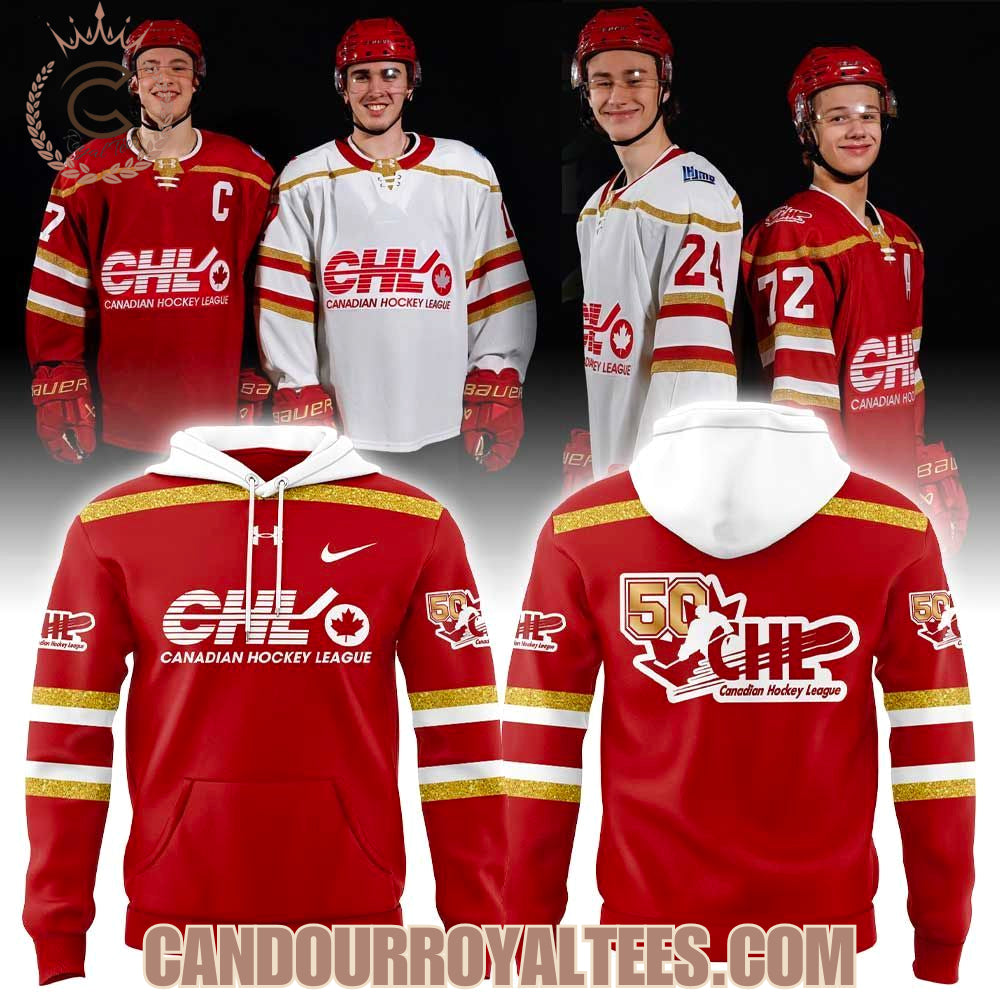 Canadian Hockey League 50Th Celebration Red Hoodie