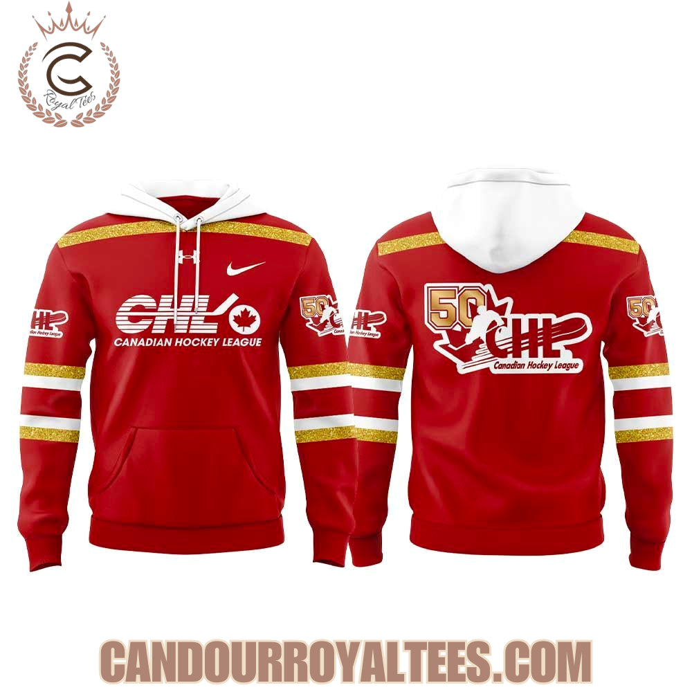 Canadian Hockey League 50Th Celebration Red Hoodie