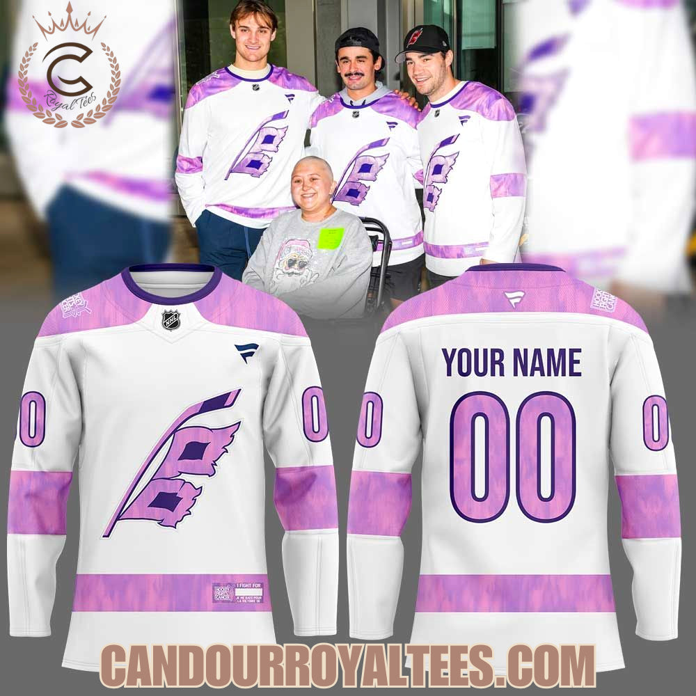 Carolina Hurricanes 2025 Hockey Fights Cancer Jersey