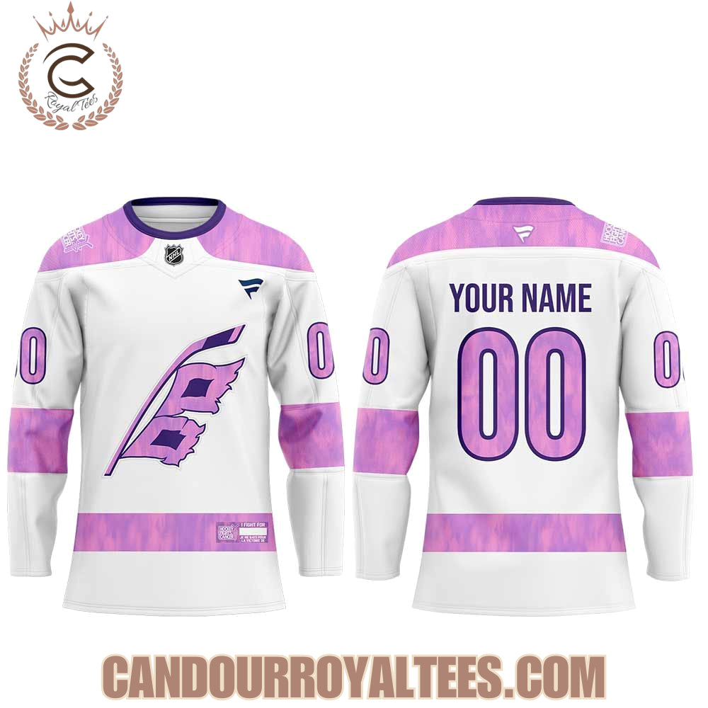 Carolina Hurricanes 2025 Hockey Fights Cancer Jersey