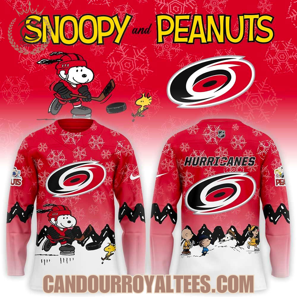 Carolina Hurricanes X Snoopy And Peanuts Hockey Jersey