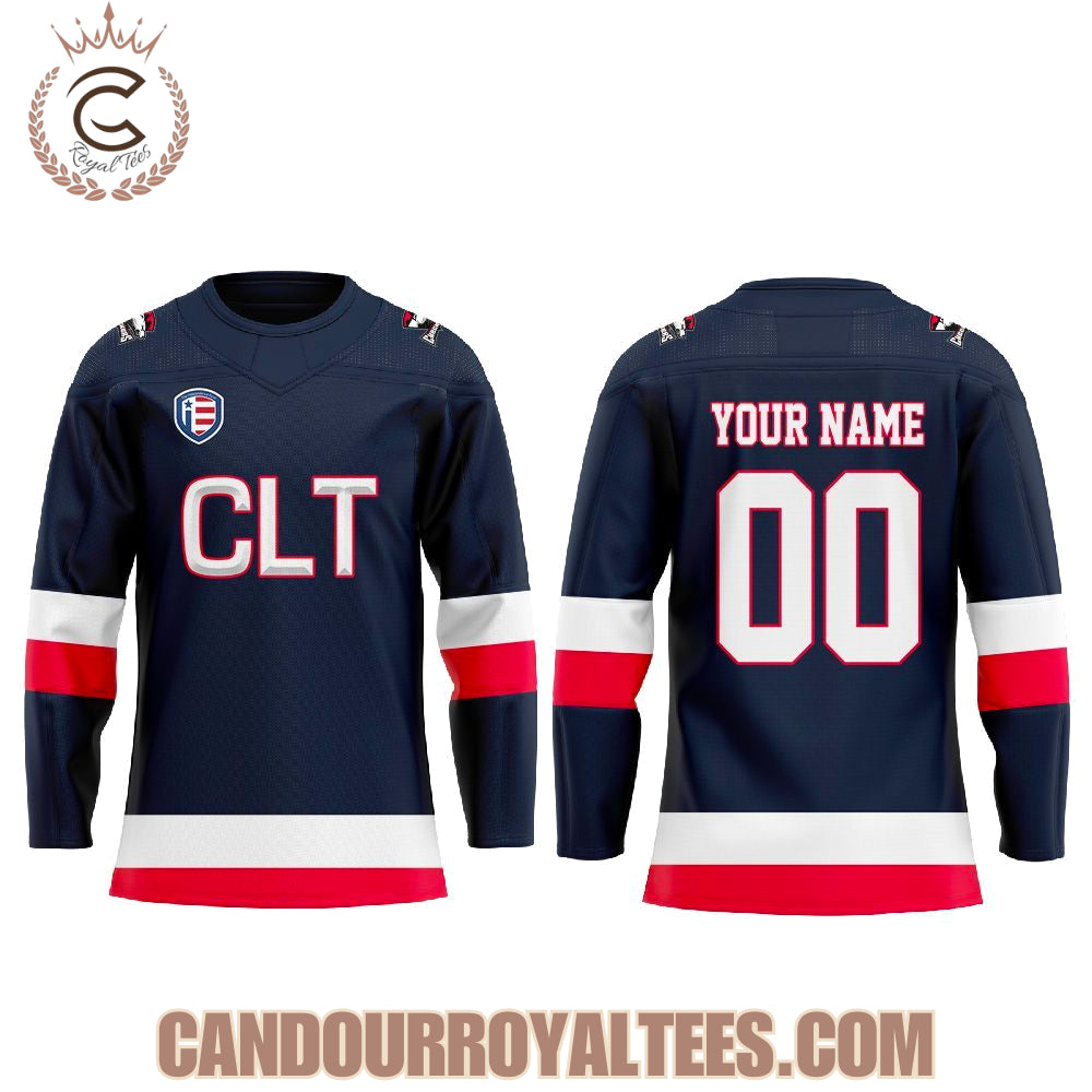 Charlotte Checkers Usa Night Hockey Jersey