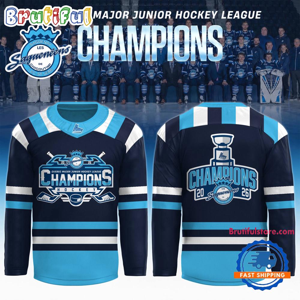 Chicoutimi Sagueneens 2026 QMJHL Champions Limited Edition Hockey Jersey