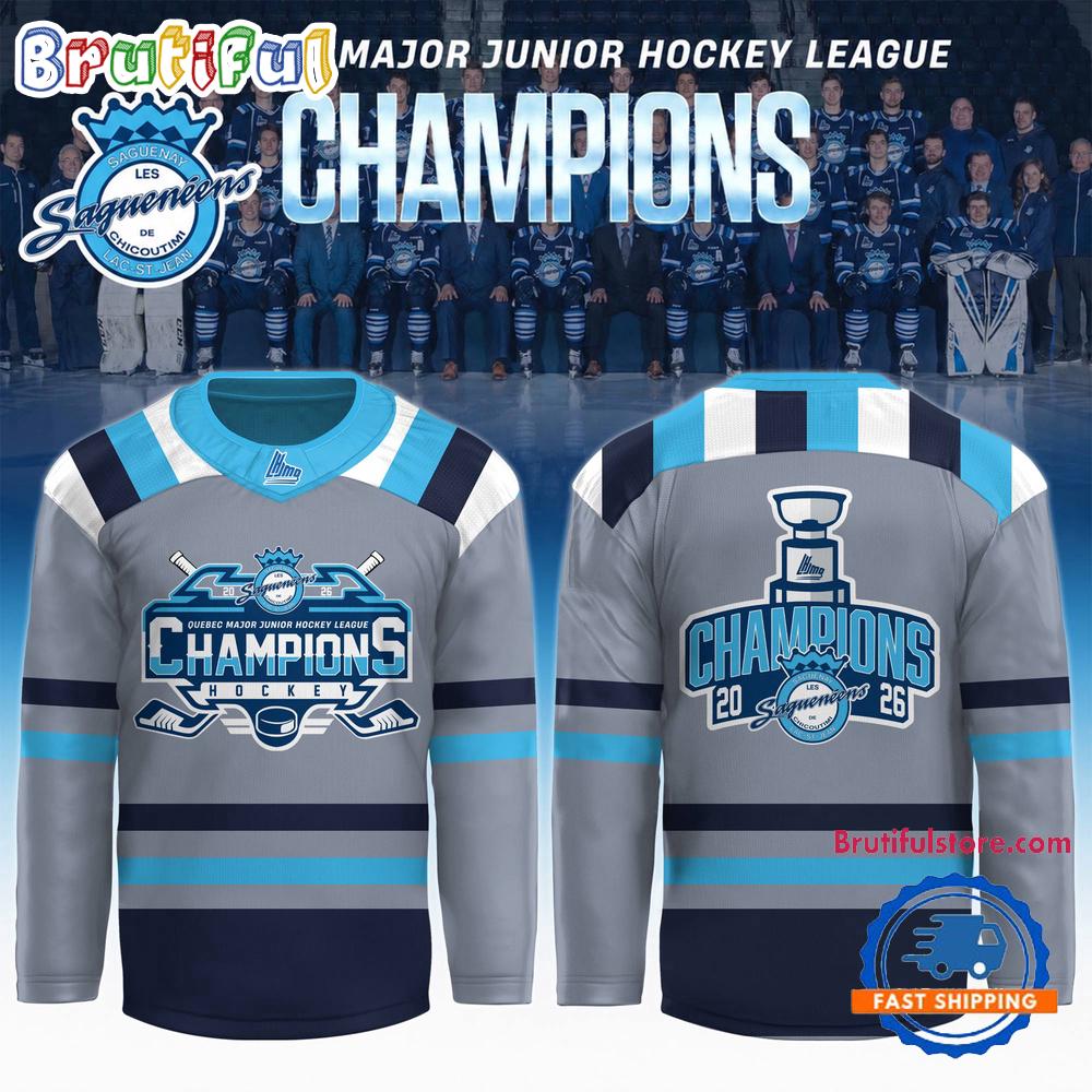 Chicoutimi Sagueneens 2026 QMJHL Champions Special New Hockey Jersey