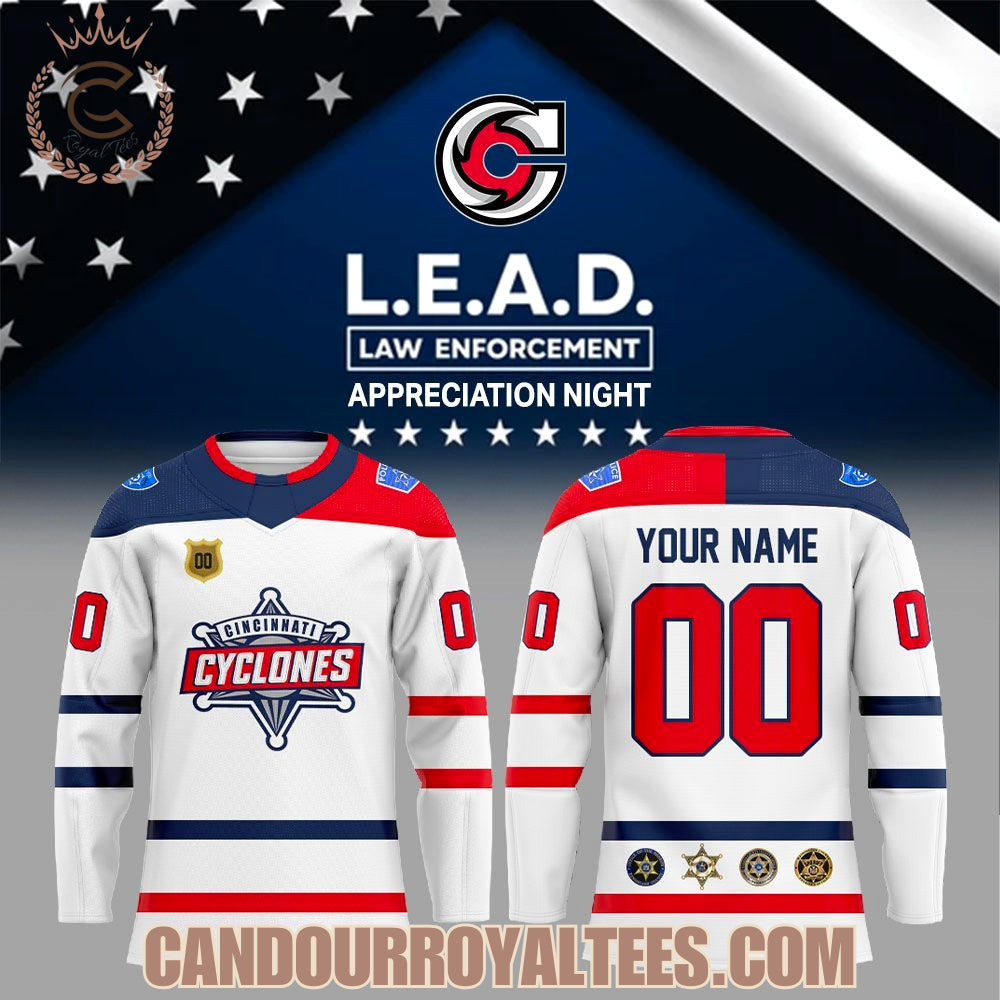 Cincinnati Cyclones Law Enforcement Night Hockey Jersey