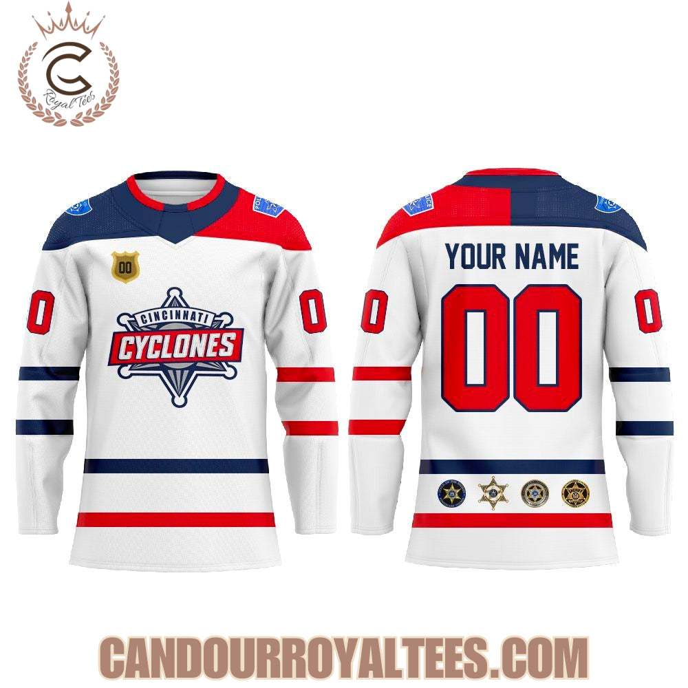 Cincinnati Cyclones Law Enforcement Night Hockey Jersey