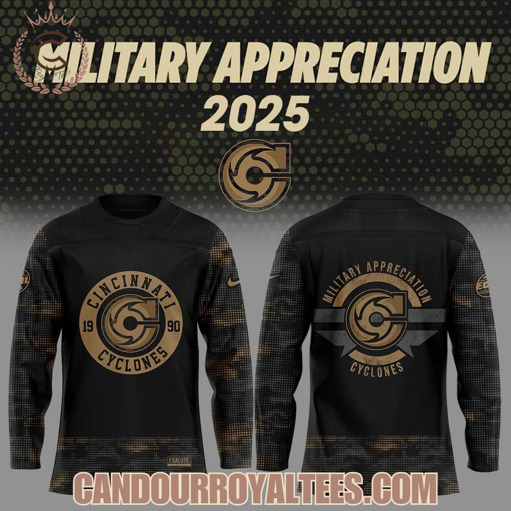 Cincinnati Cyclones X Military Appreciation 2025 Jersey