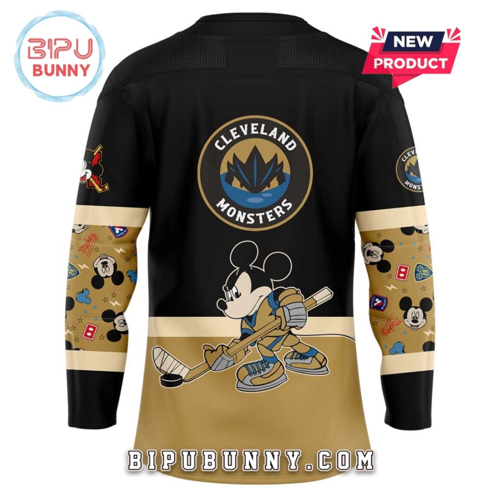 Cleveland Monsters Mickey &amp;Amp; Friends Hockey Jersey