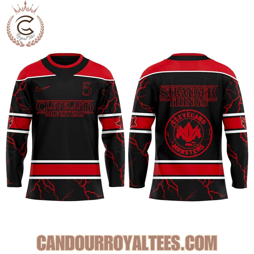 Cleveland Monsters Stranger Things Hockey Jersey