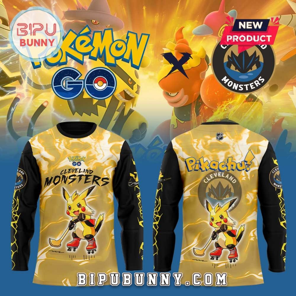 Cleveland Monsters X Pokémon Go Hockey Jersey