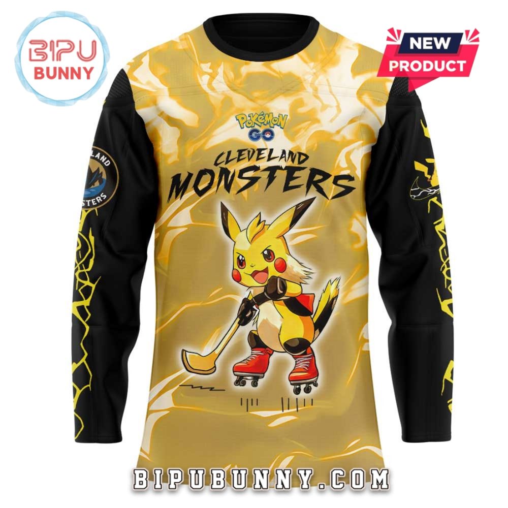 Cleveland Monsters X Pokémon Go Hockey Jersey