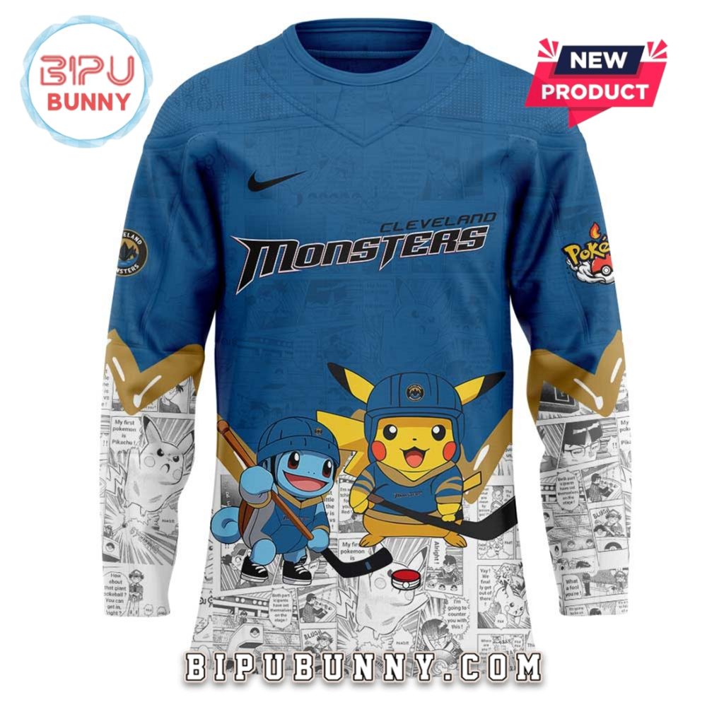 Cleveland Monsters X Pokémon Hockey Jersey