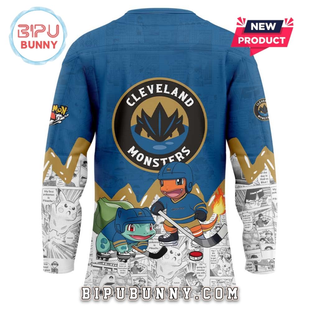 Cleveland Monsters X Pokémon Hockey Jersey